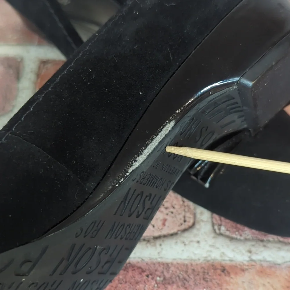 The Tulane Black Suede Super Slim Size 8.5 Narrow Foot by‎ Ros Hommerson